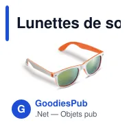 Lunettes de soleil personnalisables bicolores UV400 avec logo - Jeffrey - Miniature 4