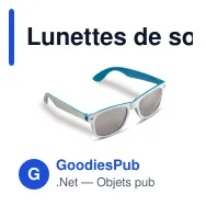 Lunettes de soleil personnalisables bicolores UV400 avec logo - Jeffrey - Miniature 5