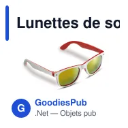 Lunettes de soleil personnalisables bicolores UV400 avec logo - Jeffrey - Miniature 6