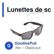 Lunettes de soleil personnalisables en fibre de café UV400 avec logo - Justin - Miniature 1