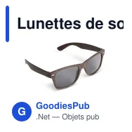 Lunettes de soleil personnalisables en fibre de café UV400 avec logo - Justin - Miniature 2