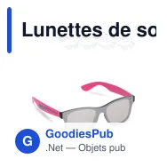 Lunettes de soleil personnalisables à verre miroir UV400 avec logo - Justin - Miniature 1