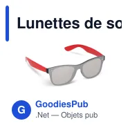 Lunettes de soleil personnalisables à verre miroir UV400 avec logo - Justin - Miniature 3