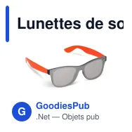 Lunettes de soleil personnalisables à verre miroir UV400 avec logo - Justin - Miniature 4