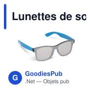 Lunettes de soleil personnalisables à verre miroir UV400 avec logo - Justin - Miniature 5