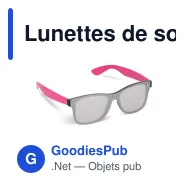 Lunettes de soleil personnalisables à verre miroir UV400 avec logo - Justin - Miniature 7