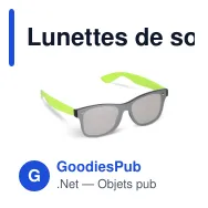 Lunettes de soleil personnalisables à verre miroir UV400 avec logo - Justin - Miniature 8