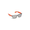 Variante Orange - Lunettes de soleil personnalisables à verre miroir UV400 avec logo - Justin