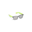 Variante Vert clair - Lunettes de soleil personnalisables à verre miroir UV400 avec logo - Justin