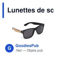 Lunettes de soleil personnalisables en PC recyclé et liège avec logo - Justin - Miniature 3