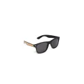 Variante Noir - Lunettes de soleil personnalisables en PC recyclé et liège avec logo - Justin