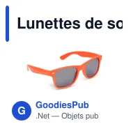Lunettes de soleil personnalisables en PC recyclé UV400 avec logo - Justin - Miniature 4