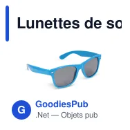 Lunettes de soleil personnalisables en PC recyclé UV400 avec logo - Justin - Miniature 6