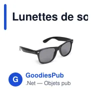 Lunettes de soleil personnalisables en PC recyclé UV400 avec logo - Justin - Miniature 8