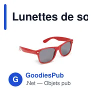 Lunettes de soleil personnalisables en PC recyclé UV400 avec logo - Justin - Miniature 9