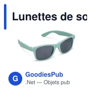 Lunettes de soleil personnalisables UV400 en polycarbonate avec logo - Justin - Miniature 11