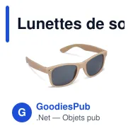 Lunettes de soleil personnalisables UV400 en polycarbonate avec logo - Justin - Miniature 12