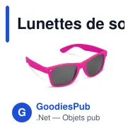 Lunettes de soleil personnalisables UV400 en polycarbonate avec logo - Justin - Miniature 4