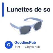 Lunettes de soleil personnalisables UV400 en polycarbonate avec logo - Justin - Miniature 5