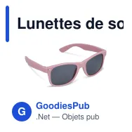 Lunettes de soleil personnalisables UV400 en polycarbonate avec logo - Justin - Miniature 8