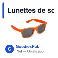 Lunettes de soleil personnalisables UV400 en polycarbonate avec logo - Justin - Miniature 9