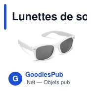 Lunettes de soleil personnalisables UV400 en polycarbonate avec logo - Justin - Miniature 10