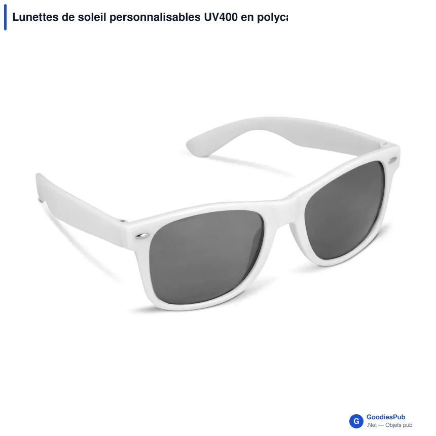 Lunettes de soleil personnalisables UV400 en polycarbonate avec logo - Justin - Image 10