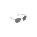 Variante Blanc - Lunettes de soleil personnalisables UV400 en polycarbonate avec logo - Justin