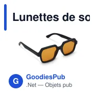 Lunettes de soleil personnalisables en PC recyclé UV400 avec logo - Lars - Miniature 2