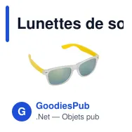 Lunettes de soleil personnalisables avec logo | Leroy - Miniature 1