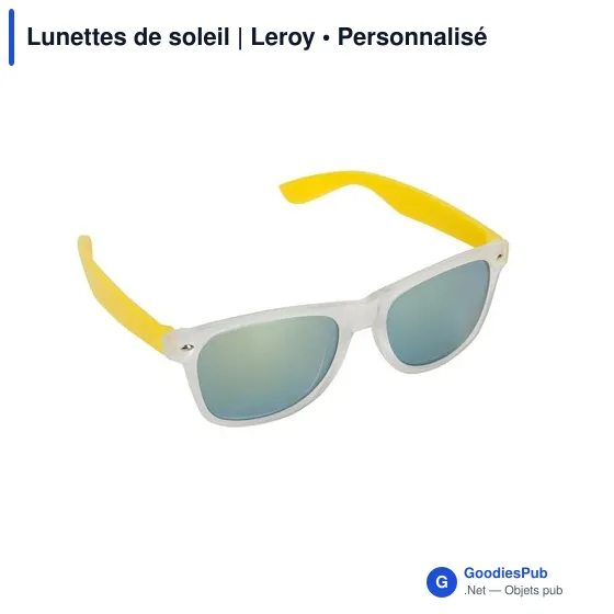 Lunettes de soleil personnalisables avec logo | Leroy - Image 1