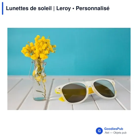 Lunettes de soleil personnalisables avec logo | Leroy - Image 2