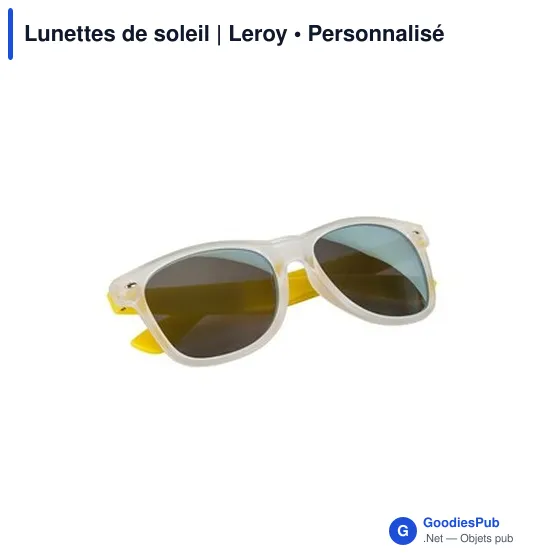 Lunettes de soleil personnalisables avec logo | Leroy - Image 3