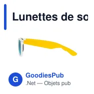 Lunettes de soleil personnalisables avec logo | Leroy - Miniature 5