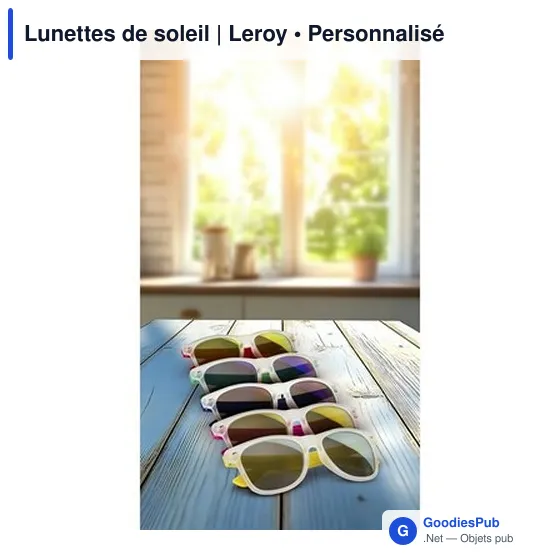 Lunettes de soleil personnalisables avec logo | Leroy - Image 6