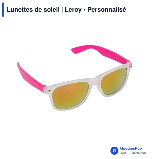 Lunettes de soleil personnalisables avec logo | Leroy - Image 8