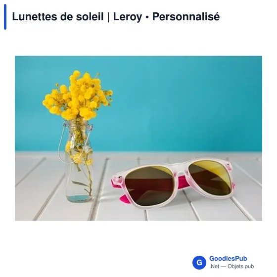 Lunettes de soleil personnalisables avec logo | Leroy - Image 9