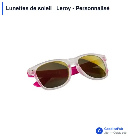 Lunettes de soleil personnalisables avec logo | Leroy - Image 10