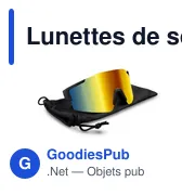 Lunettes de soleil personnalisables avec logo | Dolor - Miniature 1