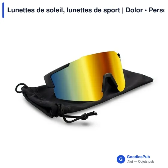 Lunettes de soleil personnalisables avec logo | Dolor - Image 1