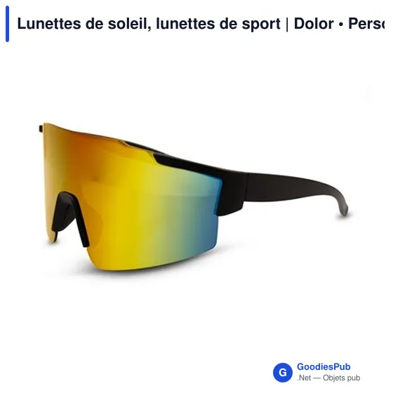 Lunettes de soleil personnalisables avec logo | Dolor - Image 2