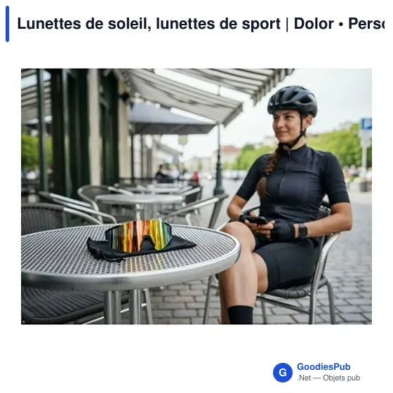 Lunettes de soleil personnalisables avec logo | Dolor - Image 4