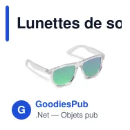 Lunettes de soleil personnalisables en PC recyclé UV400 avec logo - Mia - Miniature 5