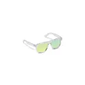 Variante Transparent Jaune - Lunettes de soleil personnalisables en PC recyclé UV400 avec logo - Mia