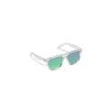 Variante Transparent vert - Lunettes de soleil personnalisables en PC recyclé UV400 avec logo - Mia