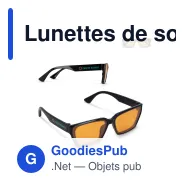 Lunettes de soleil personnalisables en PC recyclé UV400 avec logo - Mila - Miniature 1
