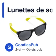 Lunettes de soleil personnalisables UV400 bicolores avec logo - Neon - Miniature 2