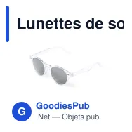 Lunettes de soleil personnalisables avec logo - Nixtu - Miniature 1