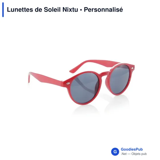 Lunettes de soleil personnalisables avec logo - Nixtu - Image 4