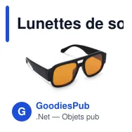 Lunettes de soleil personnalisables en PC recyclé UV400 avec logo - Noor - Miniature 2